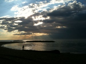 Vol 1 Iss 18 Article Beach sunset.rise with lone person